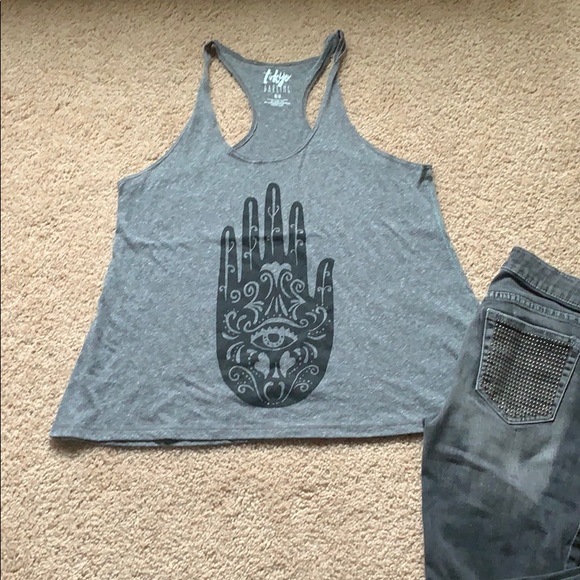 tokyo Darling Tops - NWOTA hamsa Hans tank top